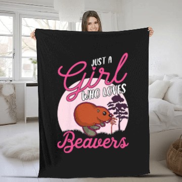 Discover Just a girl who loves Beavers 2 Zip Fleece Blankets