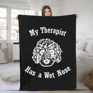 Discover Bernedoodle dog My Therapist has a Wet Nose 33 Baseball Tees Fleece Blankets