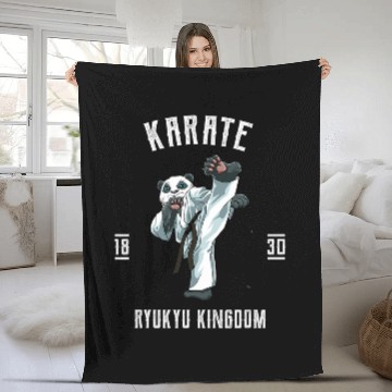 Discover Karate Japanese Martial Arts Fighting MMA 3 Zip Fleece Blankets