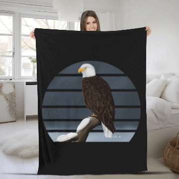 Discover Bald Eagle Bird Birdlover Birdwatcher Animal Biologist Baseball Tees Fleece Blankets