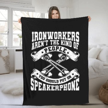 Discover Iron Worker Union Ironworker Fleece Blankets