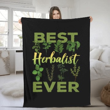 Discover bests Herbalist Ever Herbalism Herb Herbs Gardening 2 Fleece Blankets