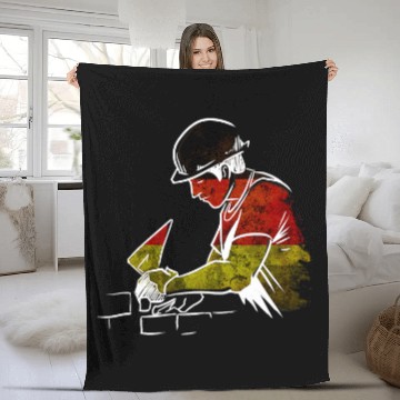 Discover German Mason Construction Worker House Builder Germany Baseball Tees Fleece Blankets