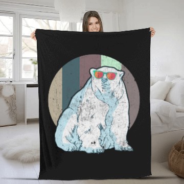 Discover Funny Bear Cool Polar Bear Nicebear Polar Bear Day Polar Cute Bears Baseball Tees Fleece Blankets