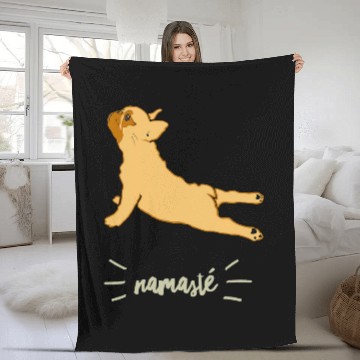 Discover French Bulldog Doing A Yoga Pose Funny Dog illustration Baseball Tees Fleece Blankets