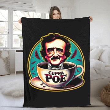 Discover Edgar Allan Poe Cuppa Poe for Coffee and Tea Lovers 1 Baseball Tees Fleece Blankets
