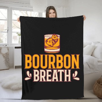 Discover Bourbon Breath Top for Bourbon Lovers Baseball Tees Fleece Blankets