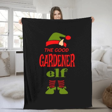 Discover GARDENER Elf Good Christmas Matching Pajama Party Fleece Blankets