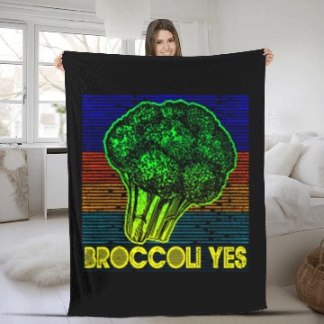 Discover Broccoli Yes Funny Vegetable Gardener 3 Baseball Tees Fleece Blankets