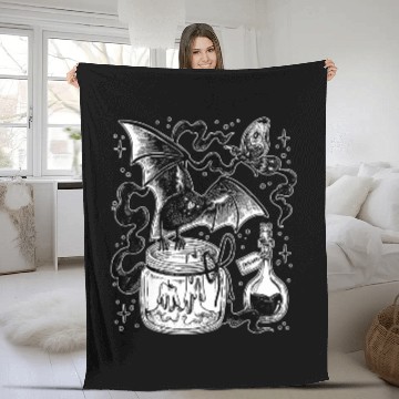 Discover Bat Demon Creature Witchcraft Satanism Baseball Tees Fleece Blankets