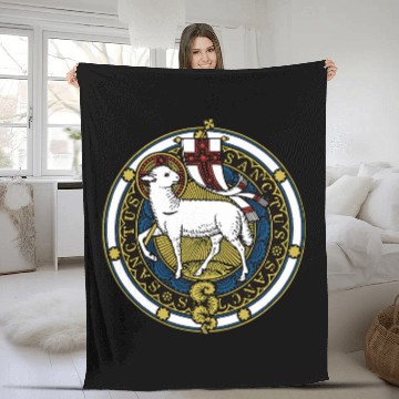Discover Agnus Dei Lamb of God Catholic Zip Fleece Blankets