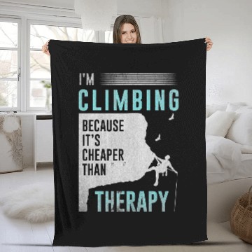 Discover Climbing Climber mountaineering climber for mountain 50 Climb Zip Fleece Blankets