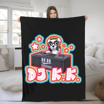 Discover Animal Crossing DJ KK Portrait Zip Fleece Blankets