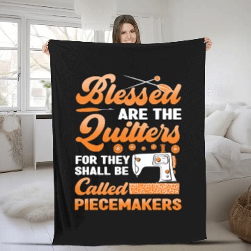 Discover Sewing Machine Blessed Are The Quilters Sewing Machine Accessories Sewer 1 Zip Fleece Blankets