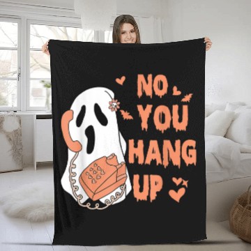 Discover No You Hang Up First ghosts Calling Halloween 15 Fleece Blankets