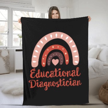 Discover Educational Diagnostician School Psychologist Psych Assessor 2 Zip Fleece Blankets