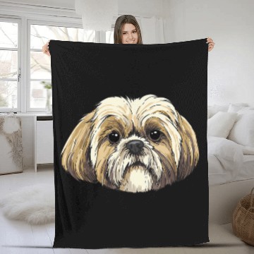 Discover Shih Tzu Breed Lover Women Men Fleece Blankets