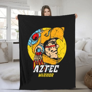 Discover Aztec Warrior King Mexican Native Art Maya Mayans 4 Baseball Tees Fleece Blankets