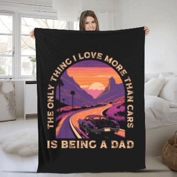 Discover Car Racer Dad Speed Driver Car Lover Daddy Fathers Day Baseball Tees Fleece Blankets