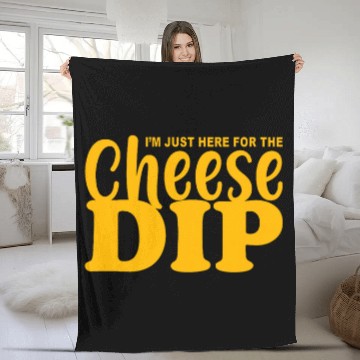 Discover Cheese Dip Design for a Cheese Lover Baseball Tees Fleece Blankets