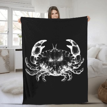 Discover Crab Sealife Illustration Design Baseball Tees Fleece Blankets