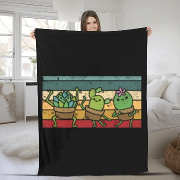 Discover Cool Plants Funny Gardening Plant Lover Dancing Gardener Baseball Tees Fleece Blankets