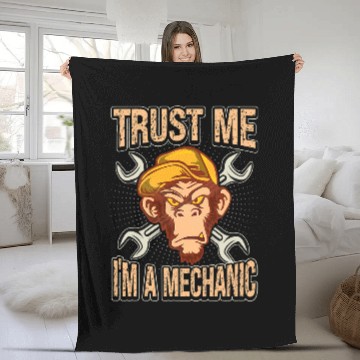 Discover Mechanic Car Guy Trust Me Im A Mechanic Zip Fleece Blankets