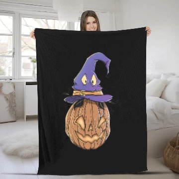 Discover Pastel Goth Pumpkin Warlock Squash Fruit Halloween Magic Hat 518 Fleece Blankets