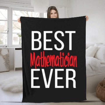 Discover bests Mathematician Ever I Love Math Math Kid Person Fleece Blankets