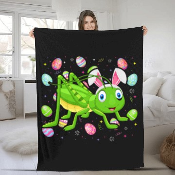 Discover Grasshopper Easter Egg Lover Funny Easter Sunday Zip Fleece Blankets