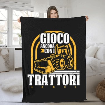 Discover Tractor driving Mens Tractor Farmer Agriculture Tractor Driver Fleece Blankets