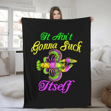 Discover Lobsters It Aint Gonna Suck Itself Mardi Gras Lobster Baseball Tees Fleece Blankets
