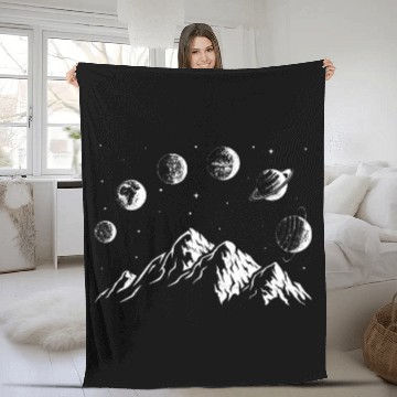 Discover Celestial Mountains Landscape Mountaineer Baseball Tees Fleece Blankets