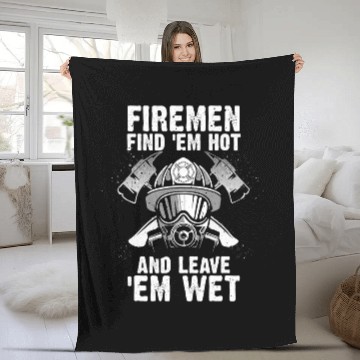 Discover Fireman Firefighter Novelty Gift Men Women Volunteer Fireman 51 Firemen Fleece Blankets