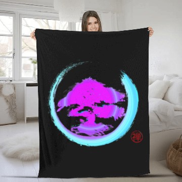 Discover Bonsai Tree Zen Buddhism Enso Circle Tees 1 Baseball Tees Fleece Blankets