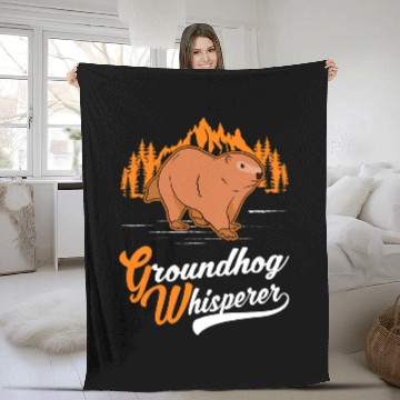 Discover Groundhog Whisperer Zip Fleece Blankets