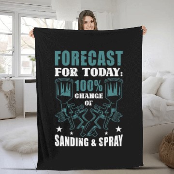 Discover Car Sprayer Auto Body Automotive Painter 11 Fleece Blankets
