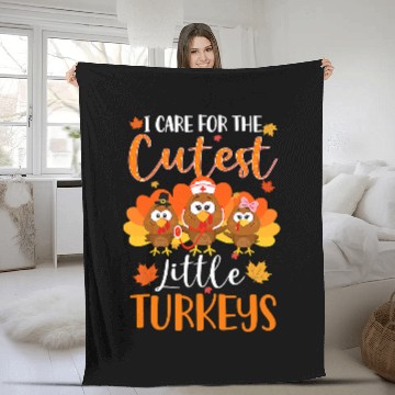 Discover Nursing nurses Turkey Thanksgiving nurses Day Womens NICU nurses 30 Fleece Blankets