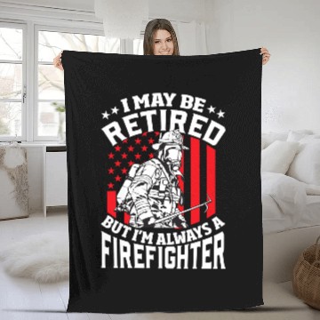 Discover Fireman Firefighter Retired Firefighter Mens Retired Fireman Retirement 131 Firemen Fleece Blankets