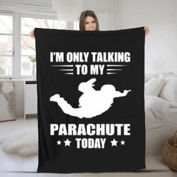 Discover Skydiving Gift Im Only Talking Skydiver Parachute Paragliding Skydiving Baseball Tees Fleece Blankets