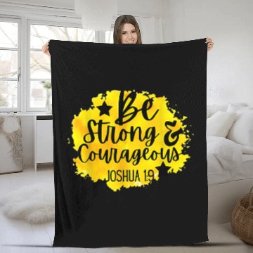 Discover Christians Be Strong And Courageous Catholic Fleece Blankets