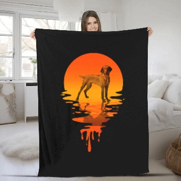 Discover Dog Vizsla vintages Retro Style Vizsla Zip Fleece Blankets