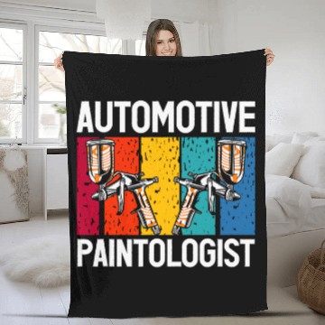 Discover Automotive Paintologist Auto Detailing Auto Body Painter Zip Fleece Blankets