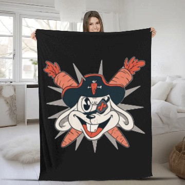 Discover Rabbits Pirate rabbit captain carrot steal Baseball Tees Fleece Blankets
