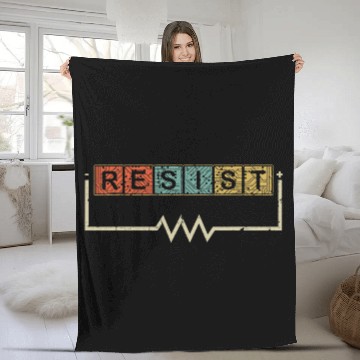 Discover Electrical Resist vintages Electrical and Electronics Engineers Electrician Fleece Blankets