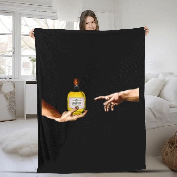 Discover Grappa Painting Michelangelo Alcohol Drink Old God Pomace Fleece Blankets