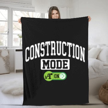 Discover Construction Mode on Funny Construction Builder Contractor Baseball Tees Fleece Blankets
