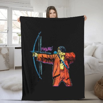 Discover Cool American Indian Warrior With Arrow Old West Comic Baseball Tees Fleece Blankets