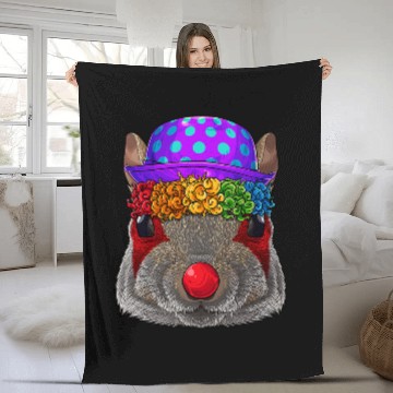 Discover Squirrel Lover Funny Clown Squirrel Circus carnivals Costume Theme Party 57 Fleece Blankets