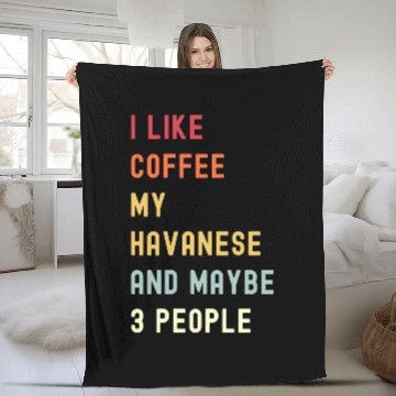 Discover Dog Havanese Funny Havanese Retro Dog And Coffee Lover Baseball Tees Fleece Blankets